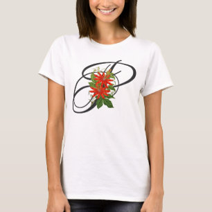 Inledande P, Vintagens passionsblomma T-Shirt