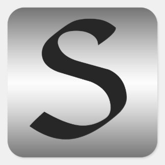 Inledande på Metall-platta Fyrkantigt Klistermärke