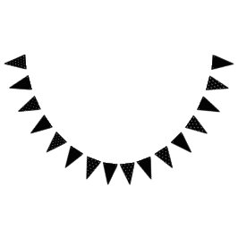 Inledande Party-banderoll (svartvitt) Vimplar