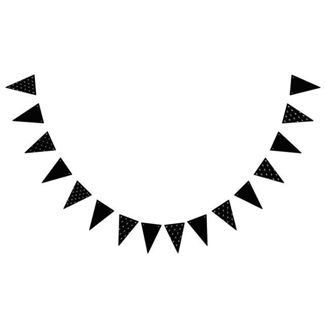 Inledande Party-banderoll (svartvitt) Vimplar (Alla)