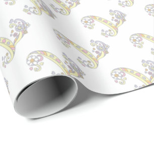 Inledande radbyte av brev L monogram personlig Presentpapper