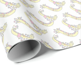 Inledande radbyte av personligen brev U monogram Presentpapper