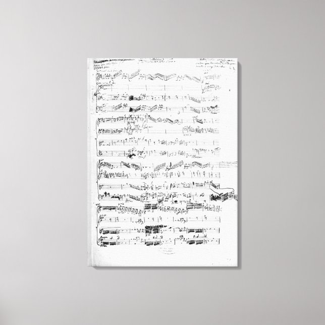 Inledande sida på poängen "Les Paladins" Canvastryck (Framsida)