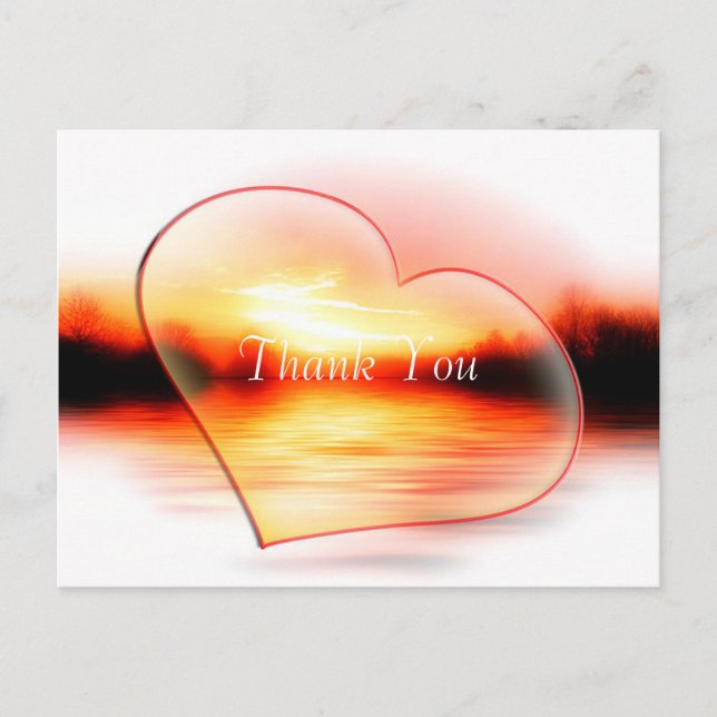 Inledande solnedgång lägg till bildens Tack Vykort (Framsida)