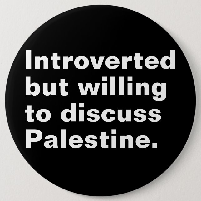 Inledd men villig att diskutera Palestina Knapp (Framsida)