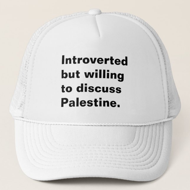 Inledd men villig att diskutera Palestinas text Keps (Framsida)