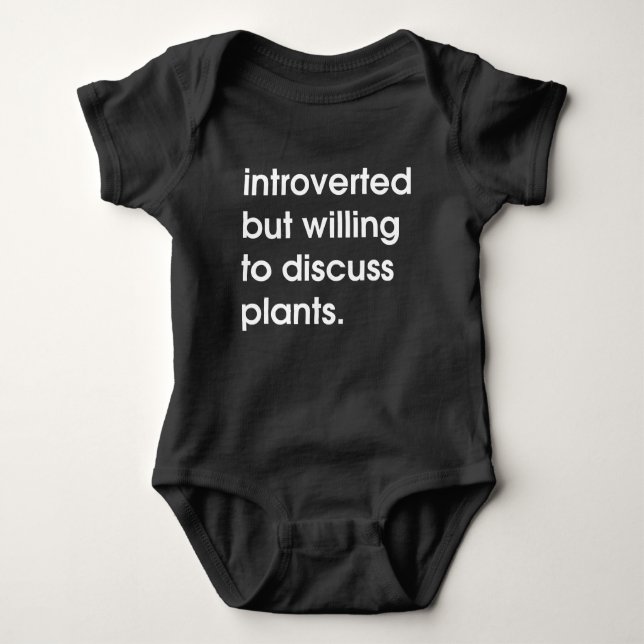 Inledd men villig att diskutera växter. t shirt (Framsida)