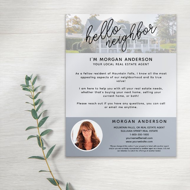 Inledning av hej granne Real Gods-jordbruk Reklamblad (Skapare uppladdad)