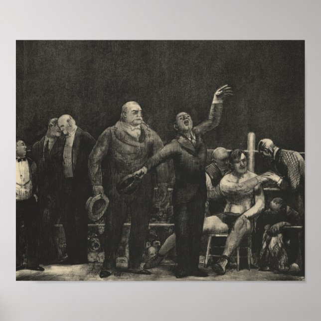 Inledning av John L. Sullivan - George Bellows Poster (Framsidan)