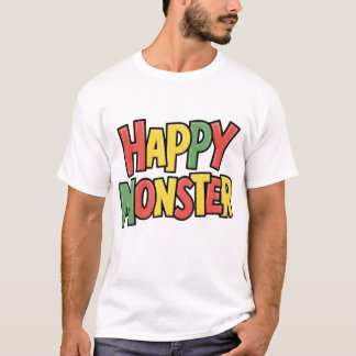 Inledning av Lycklig Monster T-Shirt-💩 👕 T Shirt