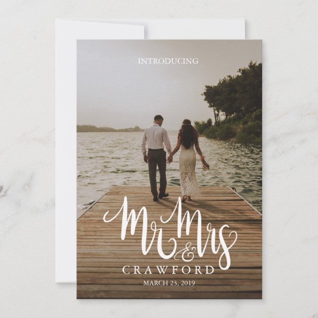 Inledning av meddelandet från Gift Bröllop Inbjudningar (Framsida)