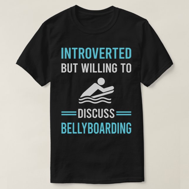 Inledning Bellyboarding Bellyboard Bellyboarder T Shirt (Design framsida)