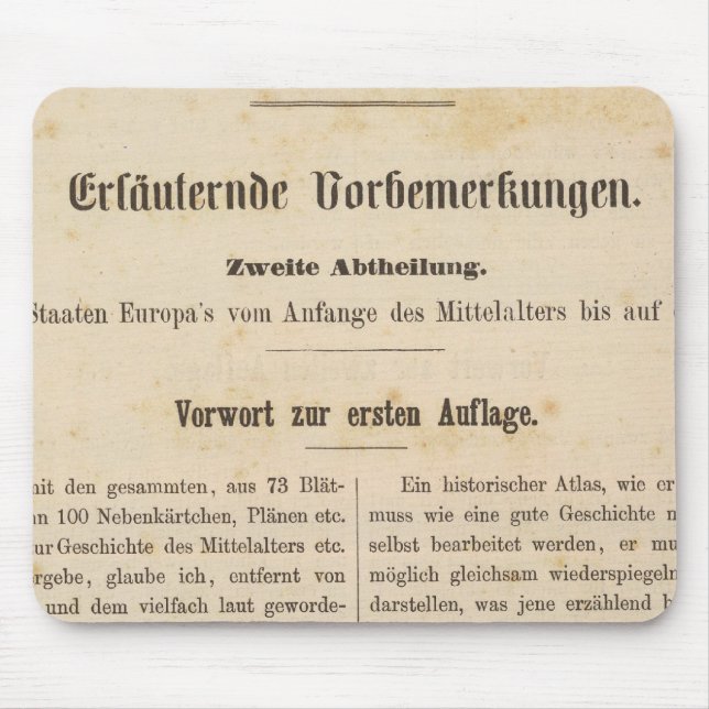Inledning I Vorwart zur 1 augusti Musmatta (Framsidan)