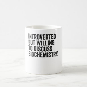 Inledning men vilja diskutera biokemi kaffemugg