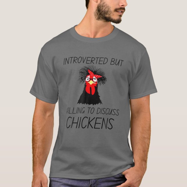 Inledning men vilja diskutera Chickens Farm L. T Shirt (Framsida)