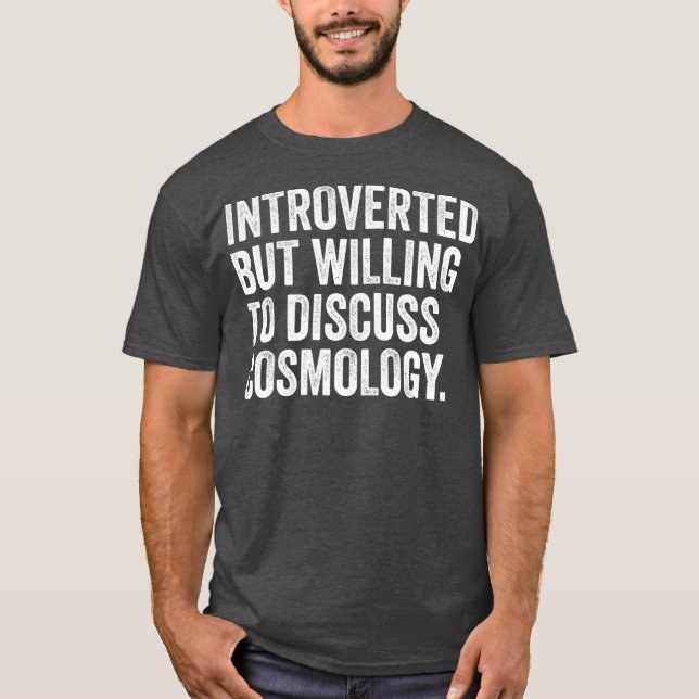 Inledning men vilja diskutera kosmetik t shirt (Framsida)