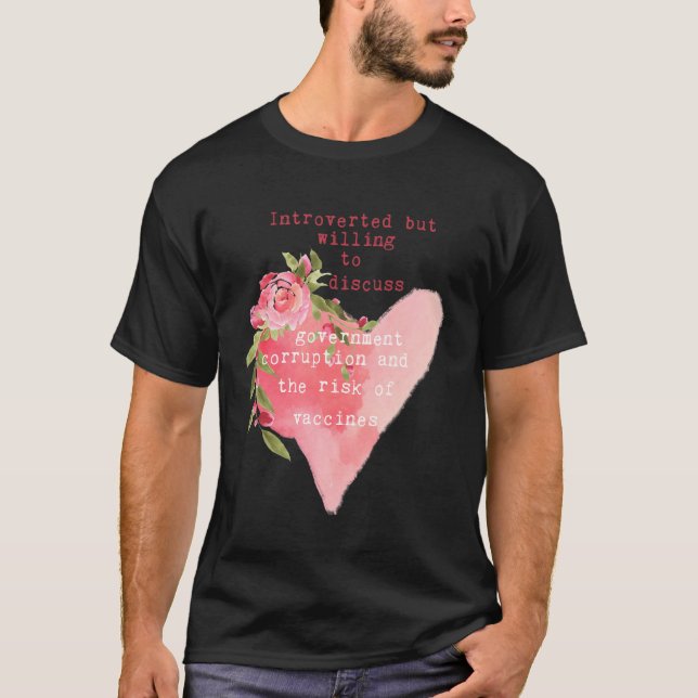 Inledning men vilja diskutera regeringskåren t shirt (Framsida)