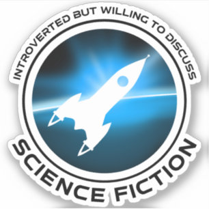 Inledning men vilja diskutera Science fiction Klistermärken