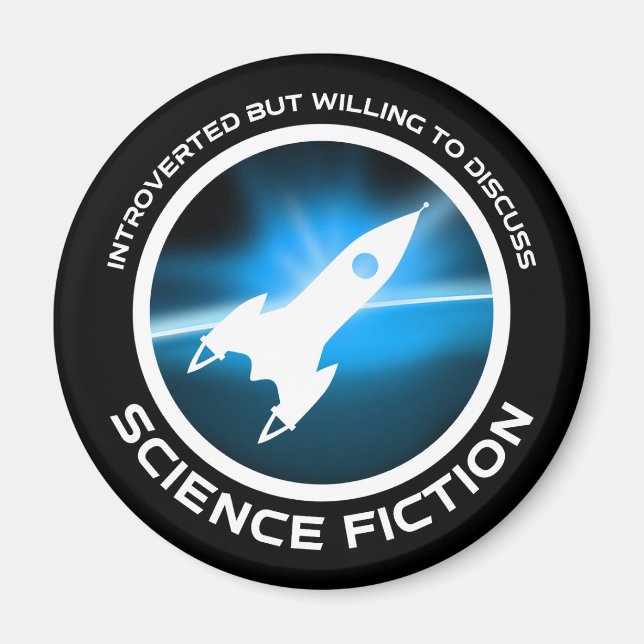 Inledning men vilja diskutera Science fiction Magnet (Framsidan)
