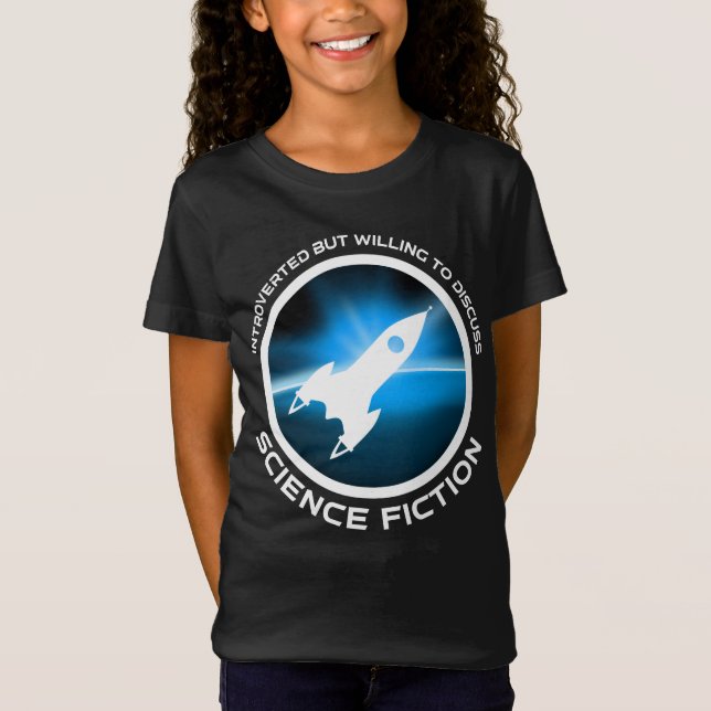 Inledning men vilja diskutera Science fiction T Shirt (Framsida)
