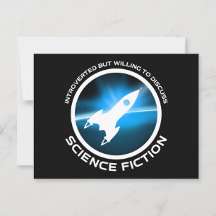 Inledning men vilja diskutera Science fiction Vykort
