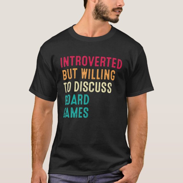 Inledning men vilja diskutera styrelsesamtal t shirt (Framsida)