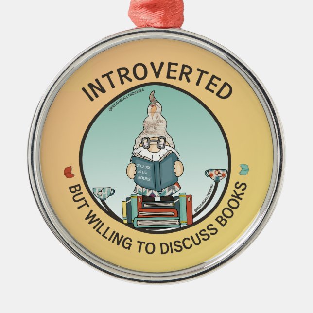 Inledning, men villig att diskutera Bokar Julgransprydnad Metall (Framsidan)