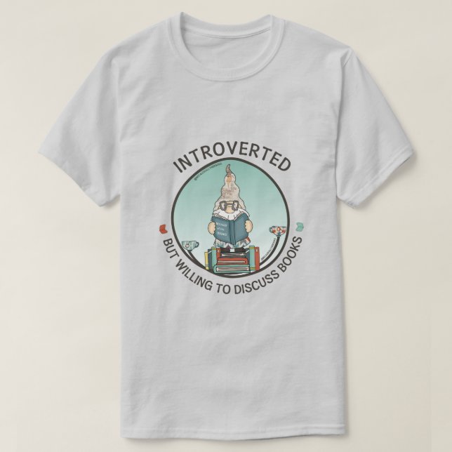 Inledning, men villig att diskutera Bokar T Shirt (Design framsida)