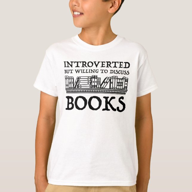 Inledning, men villig att diskutera Bokar T Shirt (Framsida)