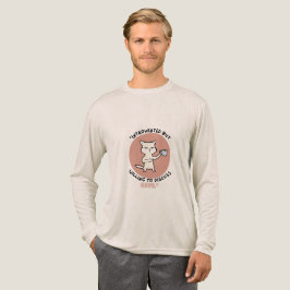 Inledning, men villig att diskutera katter - rolig t shirt