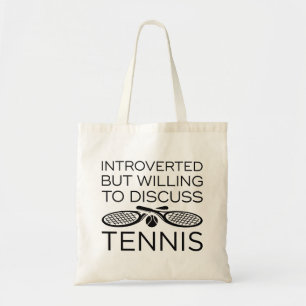 Inledning, men villig att diskutera tennis tygkasse
