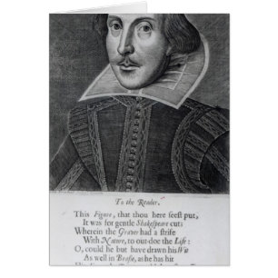 Inledning: "Mr. William Shakespeares Hälsningskort