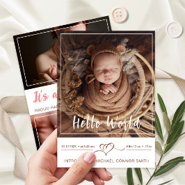 Inledning om det nyfödda Pojke födelsetalet 3 Foto Meddelande