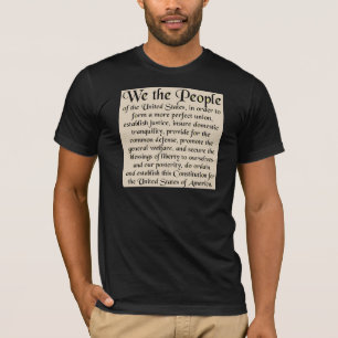 Inledning till konstitutionen av Förenta staterna T Shirt