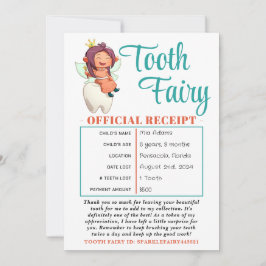 Inleveranscertifikat för officiell Tooth Fairy Inbjudningar