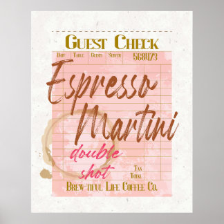 Inleveranstypdiagram för Espresso Martini Guest Ch Poster
