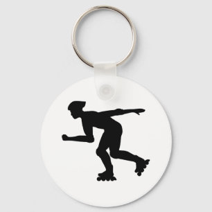 Inline åka skridskor nyckelring