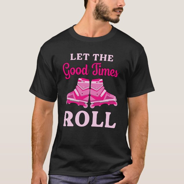 Inline Girl Skating Queen Skater Skates Funny Gift T Shirt (Framsida)