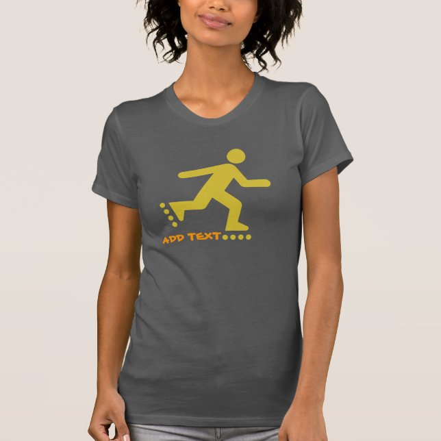 InLine-Skater, design, T Shirt (Framsida)