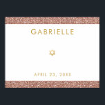 InloggningsPoster för rosa Bat mitzvah Ro Guld i G Poster<br><div class="desc">Modern rosa Bat mitzvah inloggningsskylt eller minneskartong med ditt namn och firande-datum har en guld-stjärna av David, namn och datum i mitten och rum för vänner att skriva namn eller ladda upp foton för ett tryckt fotokort. Den här koordinerar med den Pappra samlingen för Party-dekorsamling för Grape Designer Ro Gnistra...</div>