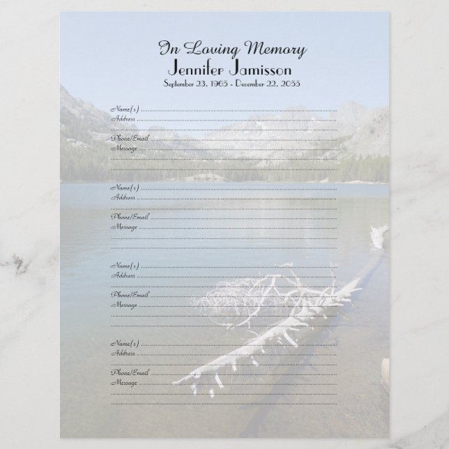 Inloggningssidan för PM-fyllaren för Bok i Sjö (Framsida)