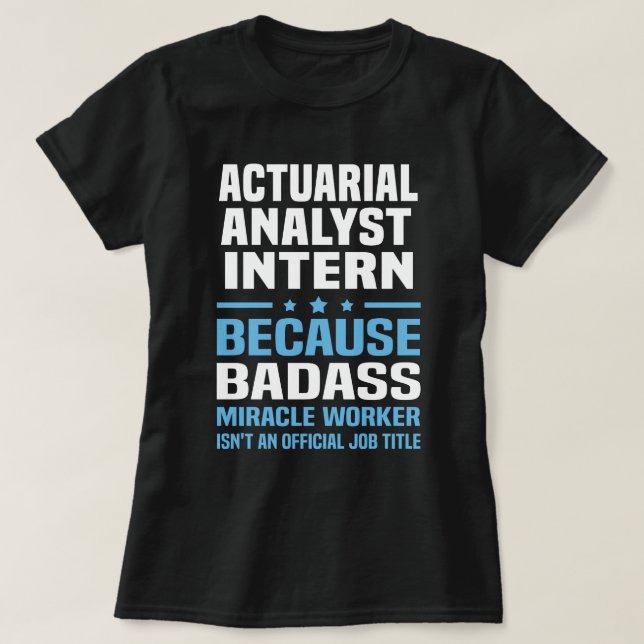 Inlopp för aktuariella analysatorer t shirt (Design framsida)