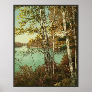 Inloppet, Spit-Fire Sjö, Adirondack-bergen Poster