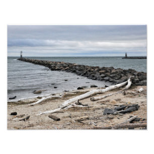 Inloppet vid Sjö Montauk Point Fototryck