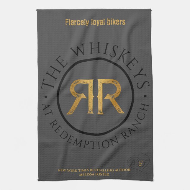 Inlösande Ranch Whiskeys Logotyp kökshandduk (Vertikal)