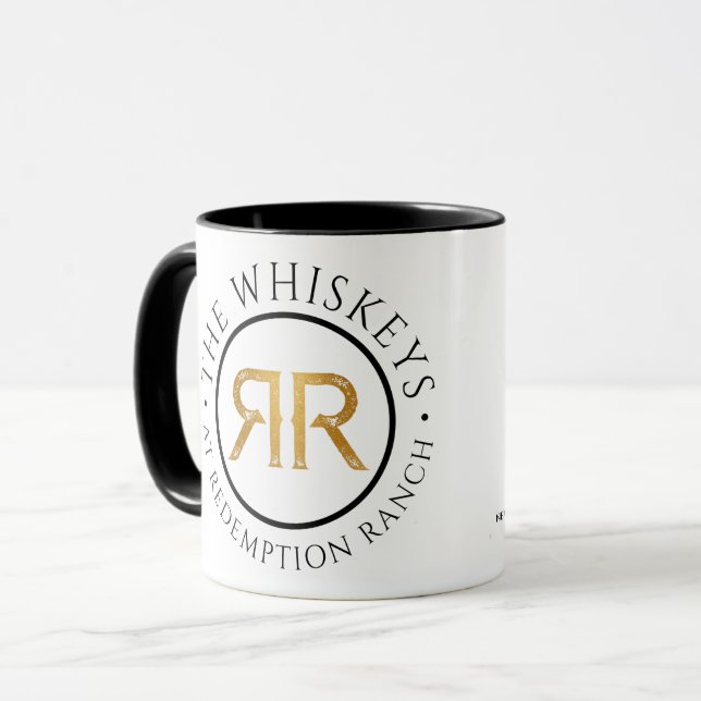 Inlösningsförfarande Ranch Whiskeys Logotyp Mugg (Framsida vänster)