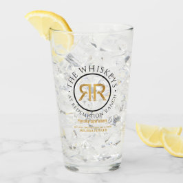 Inlösningsglas för Ranch Whiskeys Logotyp Glaskopp