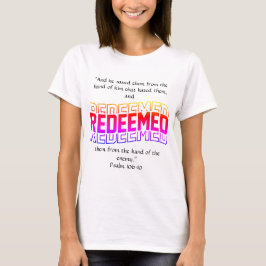 Inlöst psalm 106:10 t shirt
