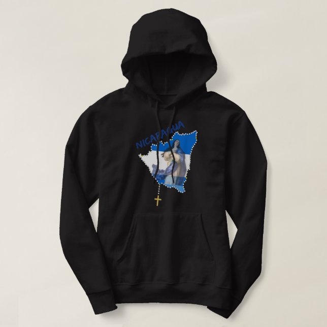 Inmaculada Concepcion De Maria Nicaragua Shirt Cam Hoodie (Design framsida)