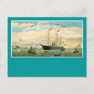 Inman Steamship Company Vykort